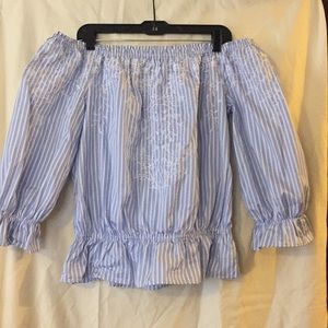 WHBM off the shoulder blouse